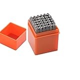 37 Stück Schlagzahlen Set, 3mm Schlagbuchstaben Set, Buchstaben Alphabet A-Z und Zahlen...