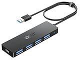 acer USB 3.0 HUB mit USB-C-Ladeanschluss, Ultra Slim Multiport Hub 4 Port USB 3.0 Adapter...