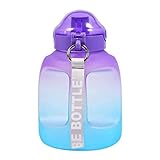 Premium Cup 1500 ml Wasserflaschen, hohe Kapazität, Sport-Wasserflasche mit Griff, große...