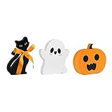 Halloween Deko Geist Tischschilder Holzschild Spukdekoration Niedliche Tischschild...