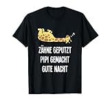 Teeth Geputzt Gute Nacht Giraffe Nachthemd Sleepshirt T-Shirt