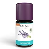 Baldini Bio Lavendelöl 5ml - 100% Naturreines Ätherisches Öl - Lebensmittelqualität -...