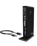 ICY BOX Laptop Docking Station (11-in-1) für 2 Monitore (1x HDMI & 1x DVI) mit USB 3.0,...