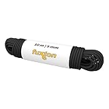 fuxton Gummiseil 5 mm 10 m schwarz, elastisch (Expanderseil, Gummiband,...