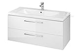 ECOLAM Badmöbel Waschtisch Waschbecken Como 60/80 / 100 cm + Schrank Lara...