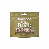 John Dog Leckerli Hund 99% Ente - Monoprotein Hundesnack - Getreidefrei & Hypoallergen...