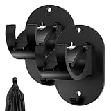 ETUCYNG Gardinenstangenhalterungen für Wand, Gardinenstangenhalter für Wand, 2 Stück,...