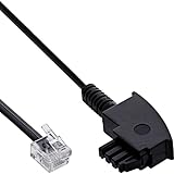 InLine 18602 TAE-F Kabel für DSL Splitter, TAE-F Stecker an Western 6/2 DEC...