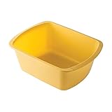 Kunststoff-Waschtisch, rechteckig, 7 Quart mit Graduierung, goldfarben, 5 Stück