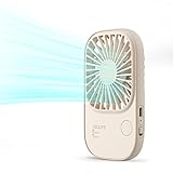 JISULIFE Handventilator, Mini Ventilator, Kleiner Tragbarer Ventilator mit Halterung,...