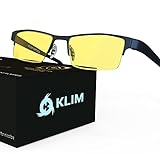 KLIM Optics - Blaulichtfilter Brille + Hoher Schutz + Gaming Brille für PC, Handy und...