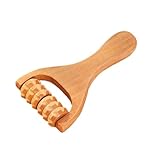Massageroller Holz, Multifunktionaler Massagerolle aus Holz mit Griff,...