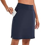 Timuspo Damen Wanderrock mit Innenhose Knielanger Hosenrock Workout Running Sportrock und...