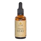 Vitamin D3-K2 50 ml hochdosiert | 1000 IE D3 + 20µg K2 MK-7 K2VITAL® 99,7% All-Trans |...