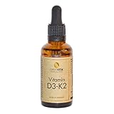 Vitamin D3-K2 50 ml hochdosiert | 1000 IE D3 + 20µg K2 MK-7 K2VITAL® 99,7%...