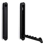 Gedotec Klapphaken Metall schwarz matt | MITAL | 1x Einbauhaken klappbar | Maße: 140 x 16...