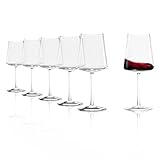 Stölzle Lausitz Bordeaux Glas Power 6er-Set I Hochwertige Rotweingläser optimal für...