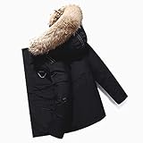 SKYWPOJU Herren Daunenjacke Big Goose Herbst und Winter Verdickter Mantel Canada Style...