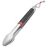 Weber Grillzange (40cm), aus Edelstahl, mit Komfortgriff und praktischem...
