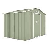 HATTORO S200 XXL Metall Gerätehaus 277x191x192cm Geräteschuppen Garten Schuppen...