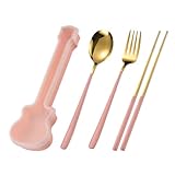 Rrlihjgu Servierbesteck-Set für Empfänge, Besteck-Set aus Edelstahl, tragbares Tischset...