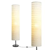 LALISU Stehlampe Papier Lampe Moderne Stehlampen mit Lampenschirm, Stehlampe für für...