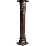 livasia edle Blumensäule Holz im Antik-Look – 100cm – Dekosäule aus Albiziaholz,...
