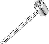 Fleischklopfer, Doppelseitiger 304 Edelstahl-Fleischhammer um Fleisch plattieren...