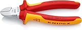 Knipex Seitenschneider verchromt, isoliert mit Mehrkomponenten-Hüllen, VDE-geprüft 160...