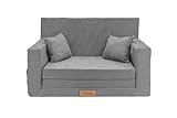 Flumi Personalisierte Kindercouch Kinder Sessel Sofa Schlafsofa jugendzimmer mit Gravur...
