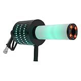 LED CO₂ Konfetti-Maschine mit 10ft Gasrohr, 2200mAh Batterie, 6-8m Sprühreichweite,...