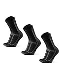 DANISH ENDURANCE LDR Crew Socks 39-42 Black/Grey 3-pack