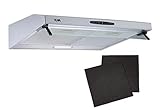 YUNA Dunstabzugshaube Mila KUBH 60205 | Edelstahl 60 cm | inklusive Fett- und...