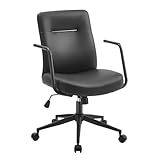 SONGMICS Bürostuhl, Computerstuhl, PU-Oberfläche, leicht zu reinigen, höhenverstellbar,...