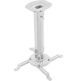 deleyCON Universal Beamerhalterung Deckenhalterung +-15° Neigbar - 360° Drehbar - bis...