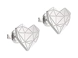Liebeskind Berlin Ohrstecker aus Edelstahl im Herz-Design