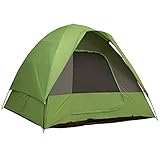 Outsunny Autozelt, Campingzelt, Reisezelt, für 4-5 Personen, Glasfaser Polyester, Grün,...
