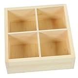 Homoyoyo Multifunktionale Holz aufbewahrungsbox mit Fächern Blumenkasten Halter...