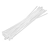 Ruilogod 23 stücke 5 x 250mm Weiße Kunststoff Nylon Befestigungskabel Kabelbügel...