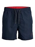 JACK & JONES Herren Badehose Badeshort JPSTFIJI JJSWIM SOLID S M L XL XXL, Größe:L,...