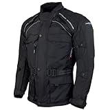 ROLEFF RACEWEAR Motorradjacke Herren mit CE Protektoren Regenmembrane Thermofutter Textil...