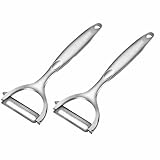 Wjelet 2 Stück Kartoffelschäler, Edelstahl Sparschäler,Universal Gemüseschäler und...