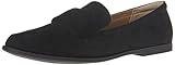 Amazon Essentials Damen Mokassin mit weicher Zehenpartie, Mikro Wildleder/Schwarz Optik,...