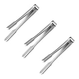 3 Stück edelstahl eiswürfelzange,servierzange küchenzange,servierzange edelstahl...