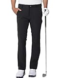 AOLI RAY Herren Golf Hosen wasserdichte Golf Stretchhose Schmale Passform Black Golf...