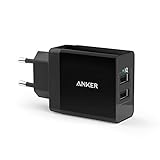 Anker 24W 2-Port USB Ladegerät mit PowerIQ Technologie für iPhone, iPad, Samsung Galaxy,...