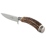 Trachtenmesser, Jagdnicker, Hirschfänger für die Lederhose aus Hirschhorn, mit ovaler...