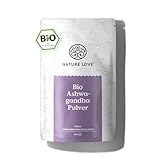 NATURE LOVE® Bio Ashwagandha Pulver - 500 g - Withania Somnifera - zur Zugabe...