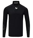 Bauer Hockey Neck Protect Langarmshirt, Senior, Schwarz, Small