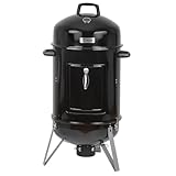 BBQ-Toro Räuchertonne Oak Ø 47 cm | Grilltonne, Räucherofen Holz, Smokertonne, 4in1...